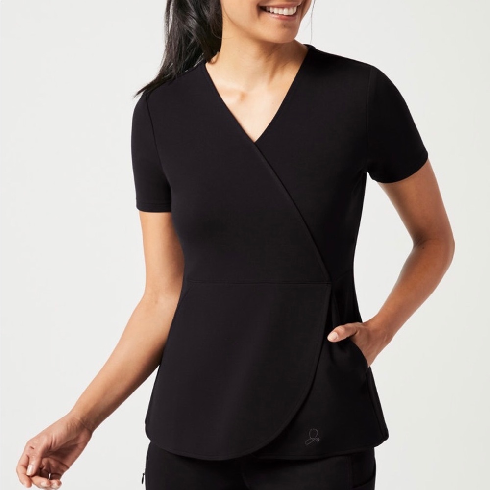 Jaanuu Mock Wrap Tulip Top